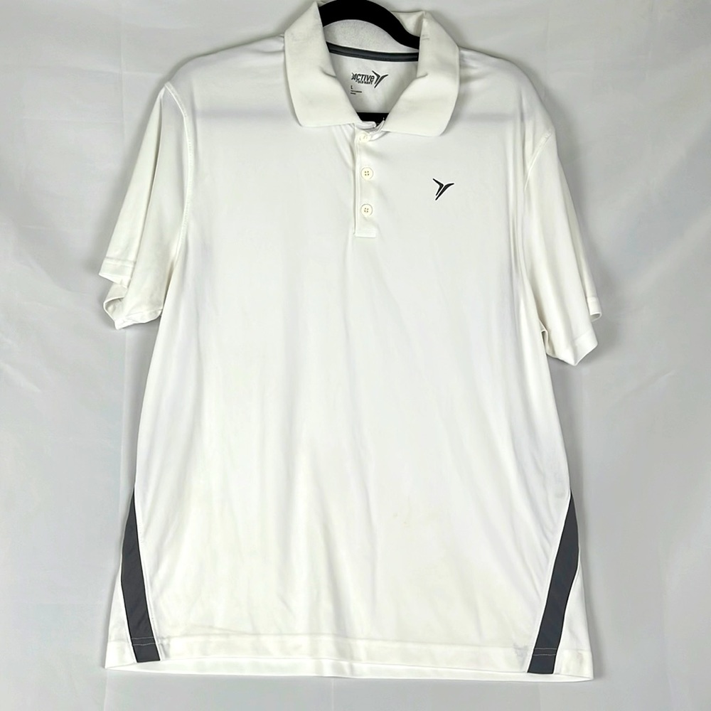 Active Old Navy Men's Short Sleeve Collard Button Shirt Active Wear Size Large